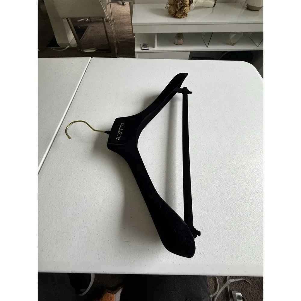 NEW AUTHENTIC VALENTINO BLACK VELVET WIDE DRESS BLOUSE SKIRT PANTS HANGER